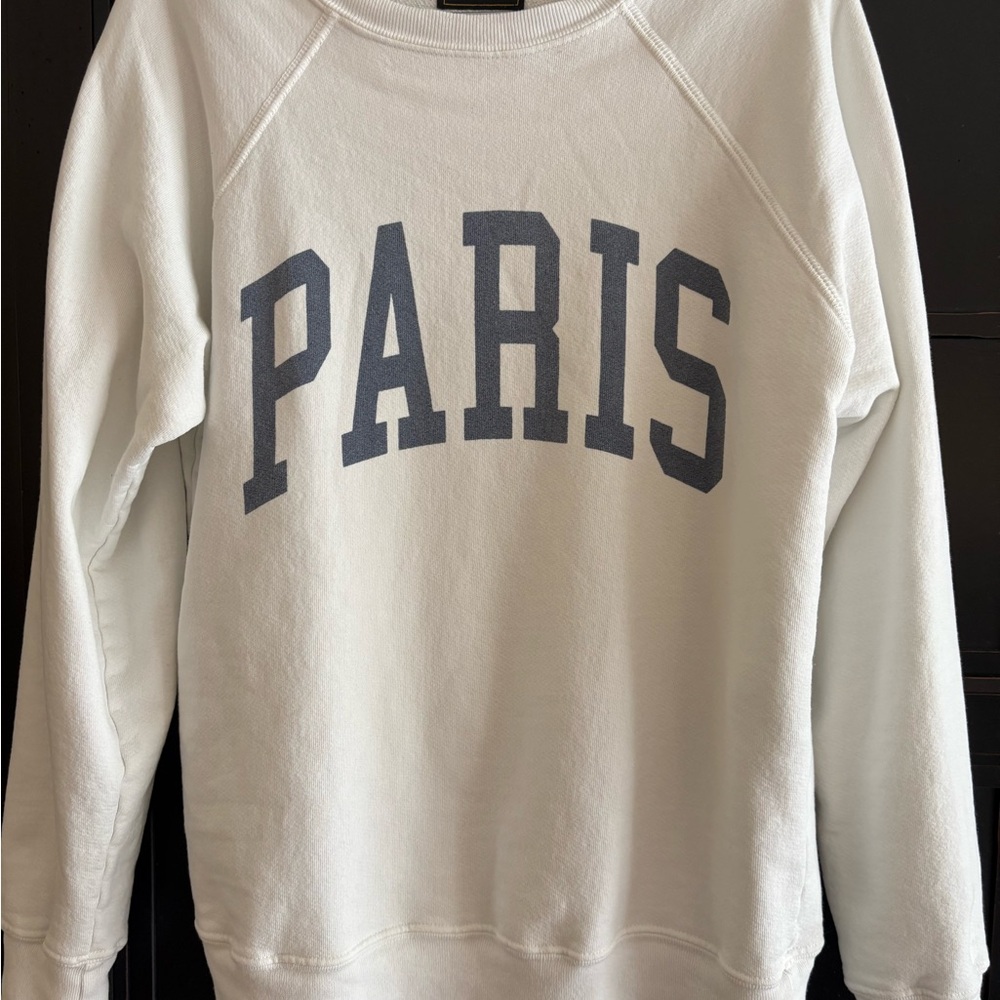 Original Retro Brand White Paris Sweatshirt from EVEREVE
